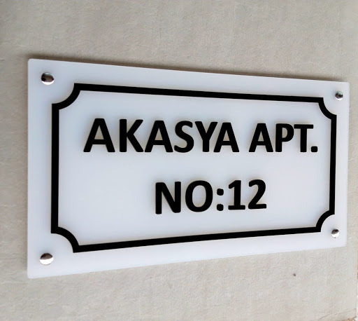Apartman İsim Tabelası 11 apartman blok site residence tabela