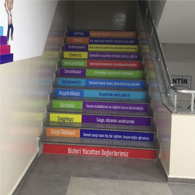 merdiven giydirme merdiven kaplama merdivene dijital baski uygulama